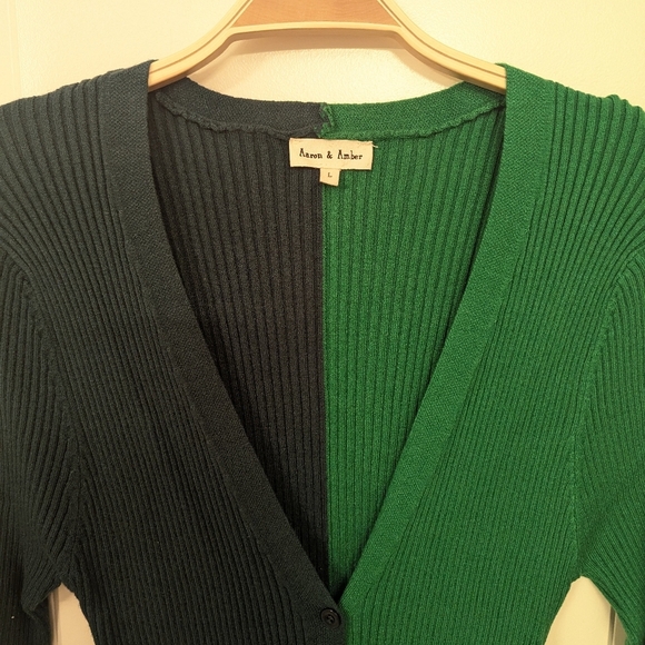 Pinkblush Colorblock Ribbed Button Down Dress - Picture 3 of 8